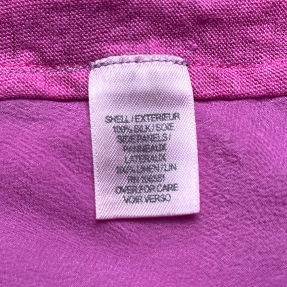 Calypso St. Barth Silk Linen Dress Size Small Pink Party Cocktail Resort Travel - Picture 4 of 7